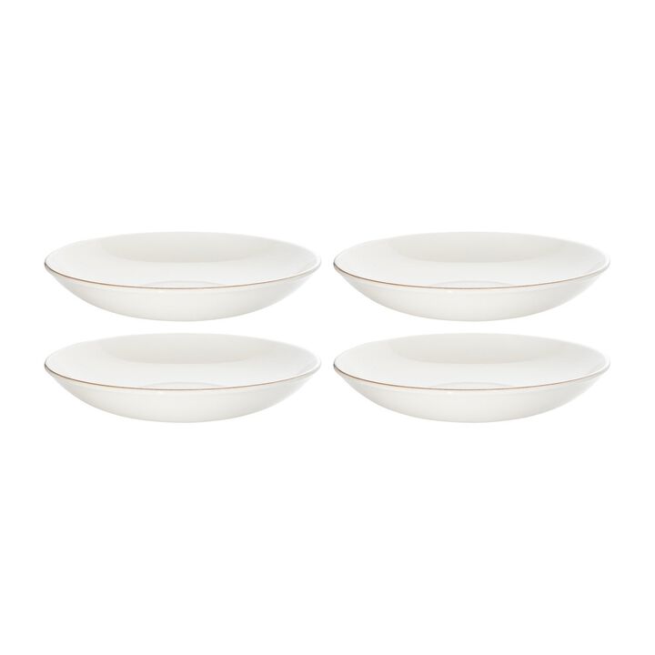 Retro dia.9" h:2" 34 oz. Round Decorated Porcelain Bowl (Set of 4)