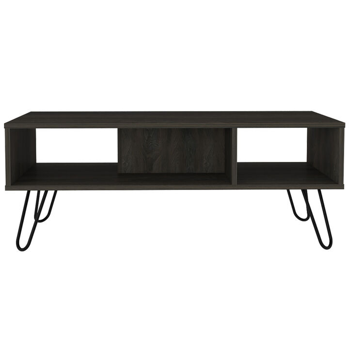 Newport Rectangle 2-Shelf Coffee Table White