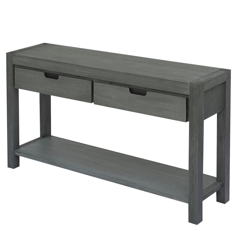 Merax Wooden Console Table  with 2 Drawers