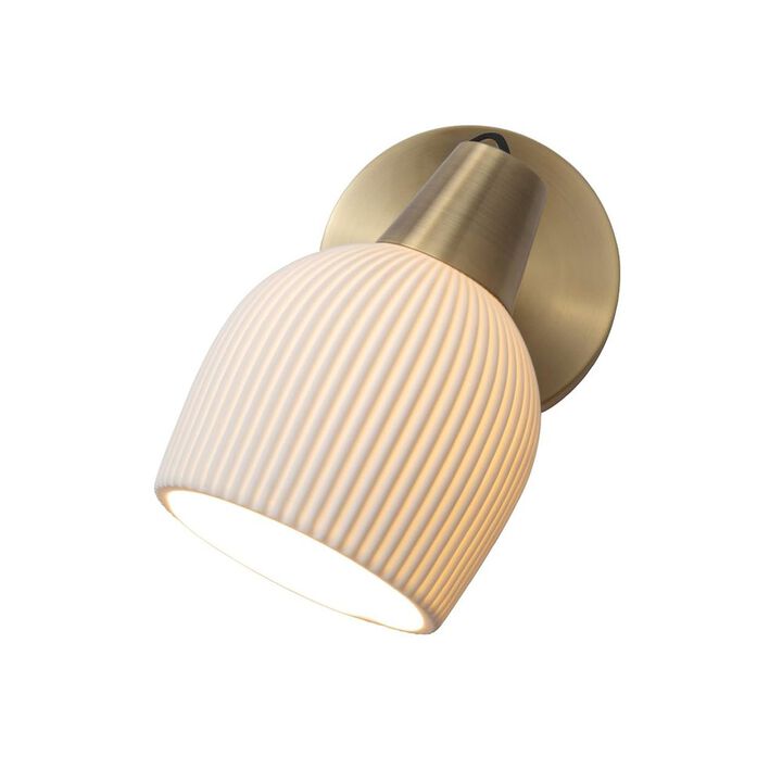 NOVA OF CALIFORNIA Petaluma Bone Porcelain Wall Sconce