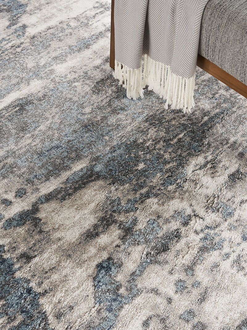 American Manor AMR04 Ivory/Blue 7'10" x 9'10" Rug