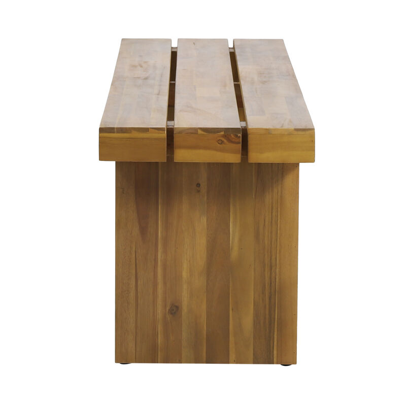 Merax Outdoor Indoor Wood Bench Dining Chair