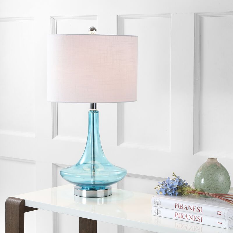 Cecile Glass Teardrop LED Table Lamp (Set of 2)