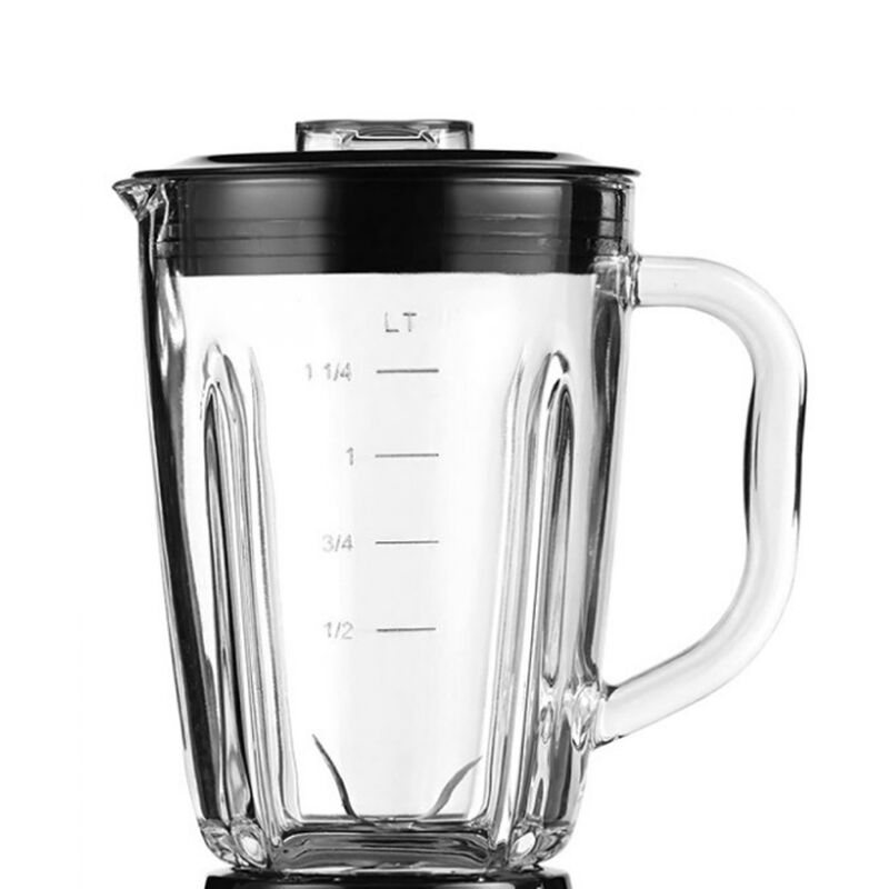 Brentwood 12 Speed Blender with Glass Jar in Black