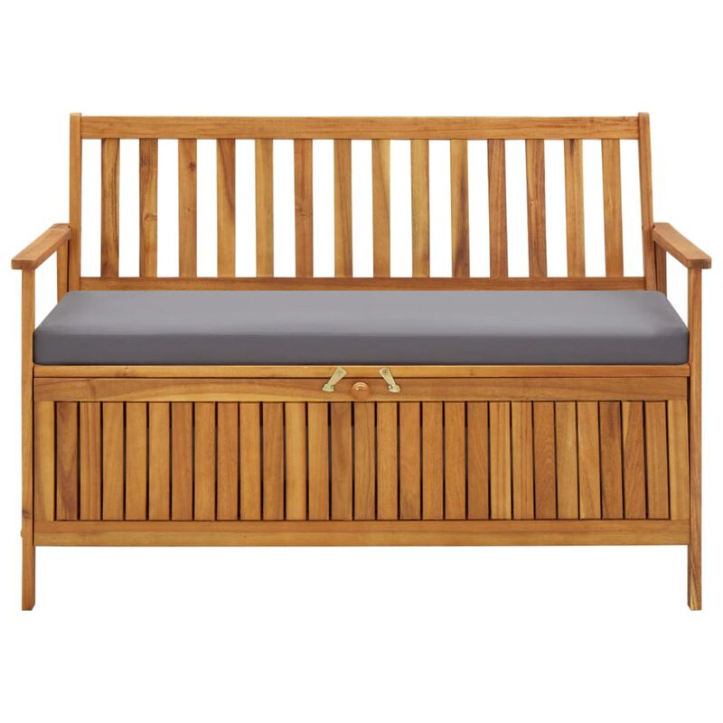 vidaXL Garden Storage Bench 47.2" Solid Acacia Wood