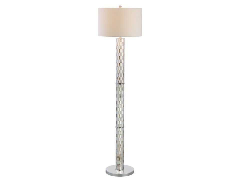 Liam Seashell Mosaic LED Floor Lamp