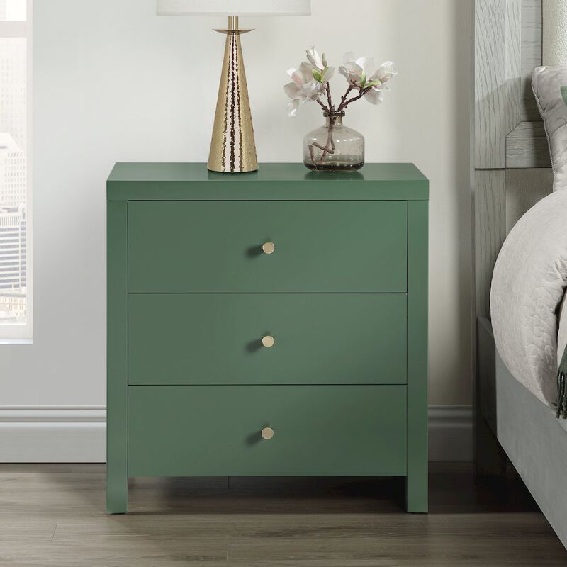 Comfort Pointe Nolan 3-drawer Nightstand - Vintage Green