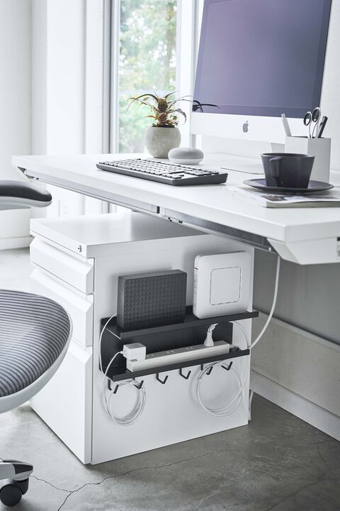 Wall-Mount Cable & Router Storage Rack