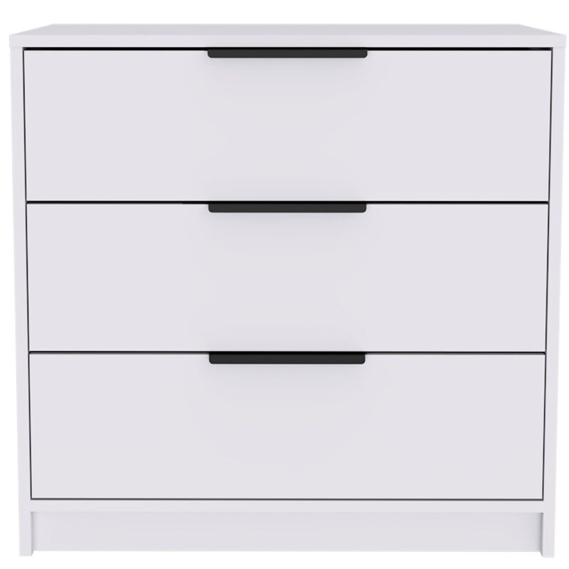 Kaia 3 Drawers Dresser, Superior Top - White