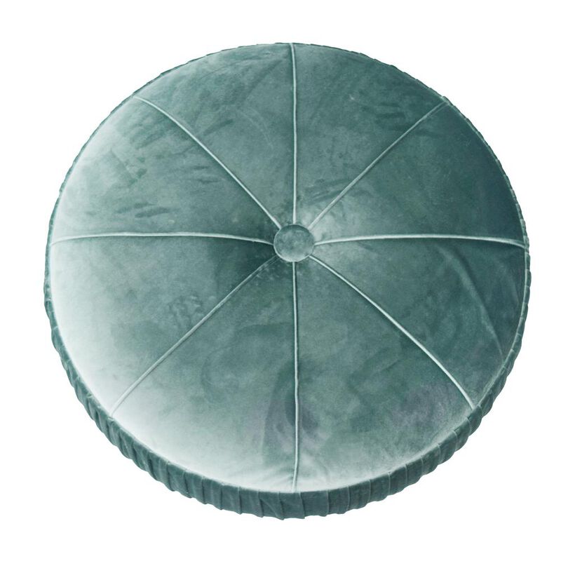 New Pacific Direct Helena Velvet Round Ottoman