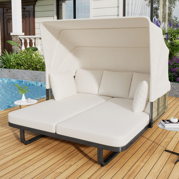 Merax Outdoor Patio Daybed Sunbed Lounge Chair