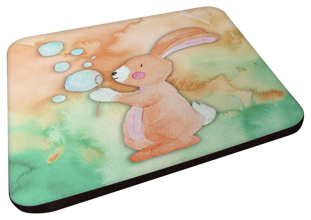Caroline's Treasures Rabbit and Bubbles Watercolor Decorative coasters, 3.5, Multicolor
