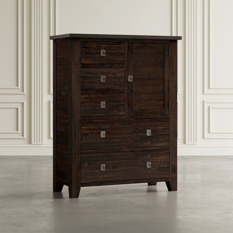 Jofran Kona Grove Distressed Rustic Solid Acacia Chest of Drawers