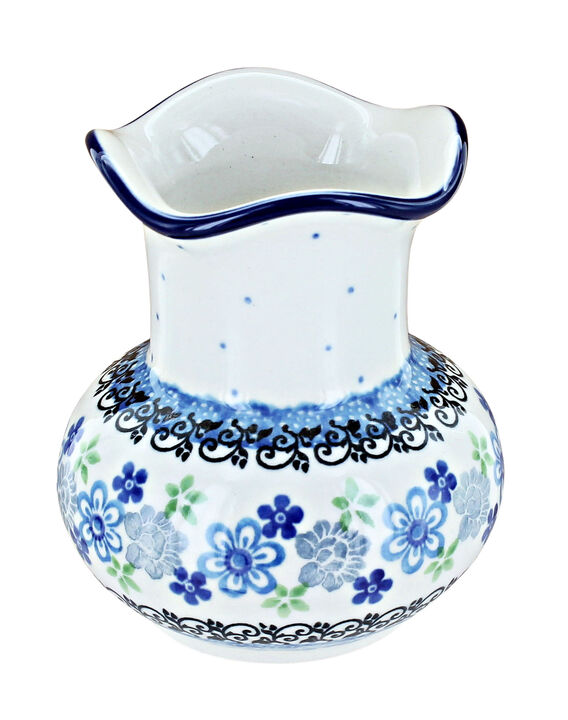 Blue Rose Polish Pottery Blue Posy Bud Vase