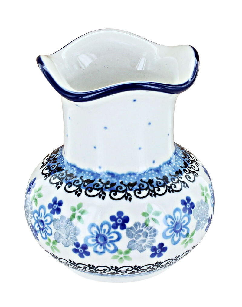 Blue Rose Polish Pottery Blue Posy Bud Vase