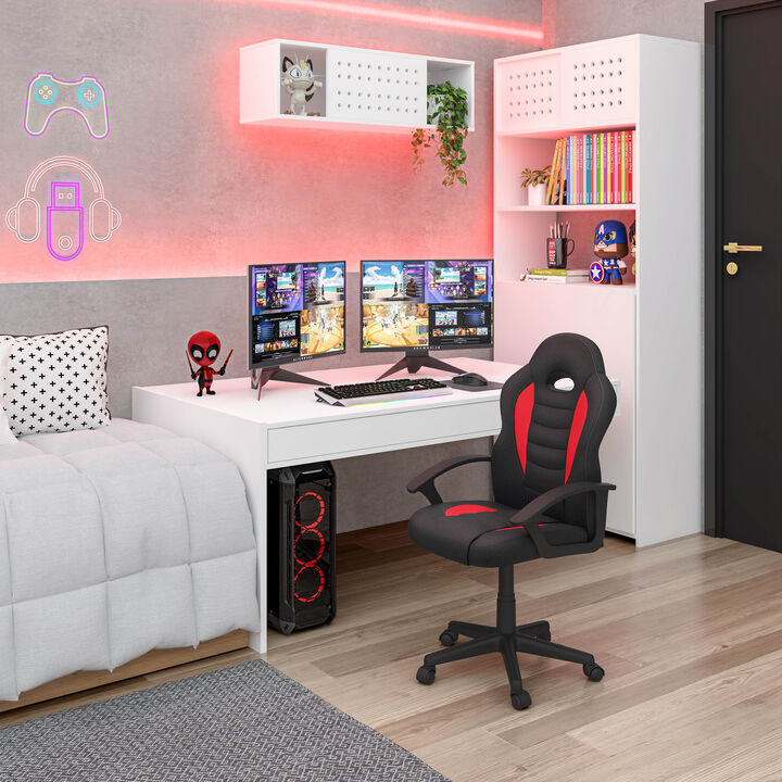 Streamdale Kid's Gaming And Student Racer Chair With Wheels