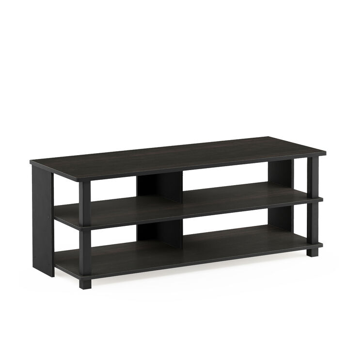 Furinno Furinno Sully 3-Tier TV Stand for TV up to 50, Espresso/Black, 17077EX/BK