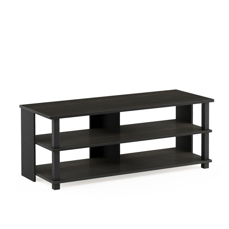 Furinno Furinno Sully 3-Tier TV Stand for TV up to 50, Espresso/Black, 17077EX/BK
