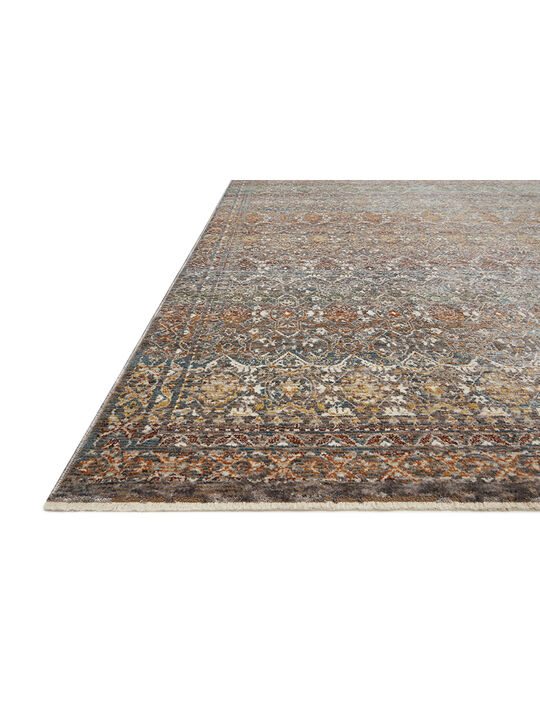 Lourdes LOU03 Stone/Multi 18" x 18" Sample Rug