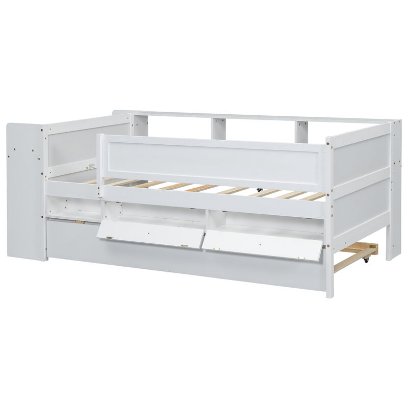 Merax Daybed Bed with Drawers and Trundle