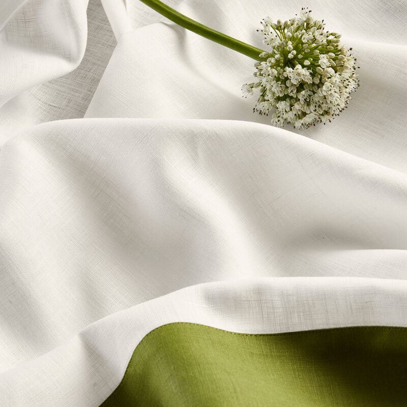 Solino Home 100% Pure Linen Table Throw 52 x 52 Inch | Contempo