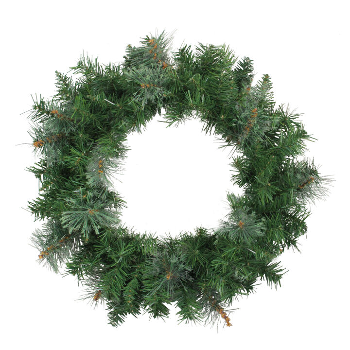 Mixed Cashmere Pine Artificial Christmas Wreath - 24-Inch  Unlit