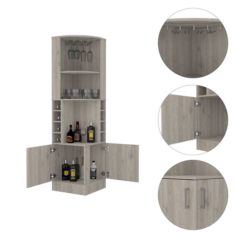 Seattle Corner  Bar Cabinet