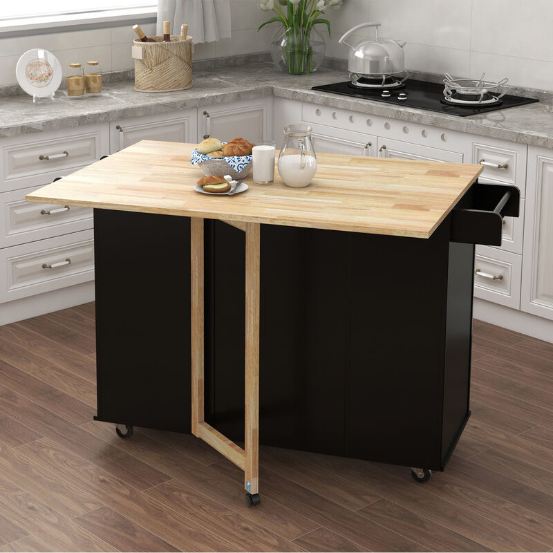 Streamdale Multifunctional Kitchen Island with Ample Storage