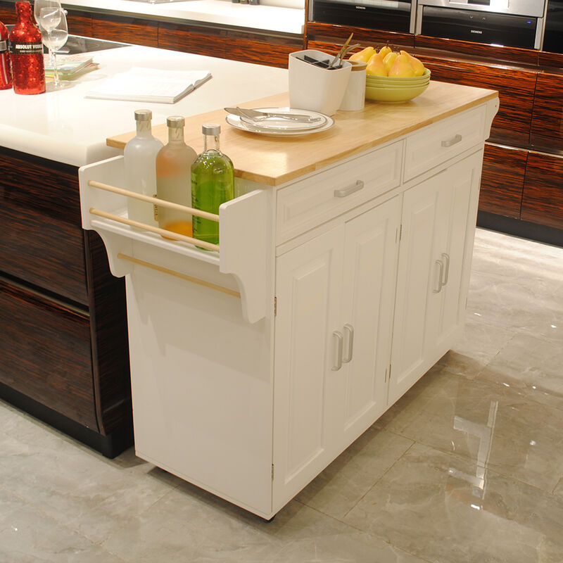 Streamdale Mobile Kitchen Island with Luxury Design