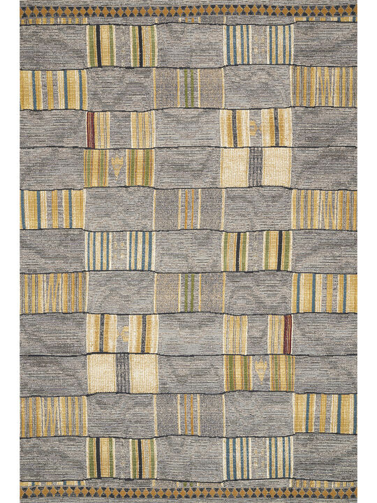 Mika MIK10 Granite/Multi 3'11" x 5'11" Rug