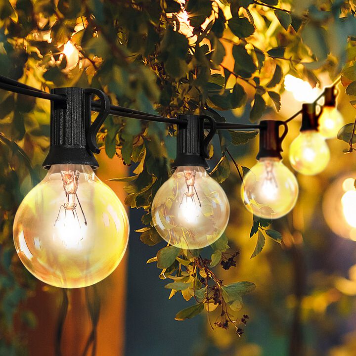 Light Indoor/Outdoor Contemporary Rustic Incandescent G40 Bistro Globe Bulb String Lights