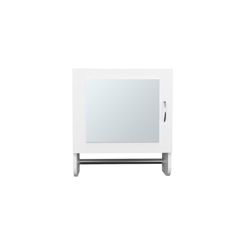 Beaver Medicine Cabinet 19.70" H, with 1 Door, 2 Shelves, 1 Mirror, Black