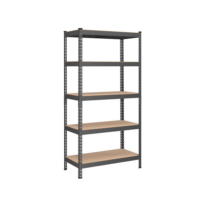 5-Tier Garage Storage Shelf – Heavy-Duty Metal Rack for Efficient Garage Organization