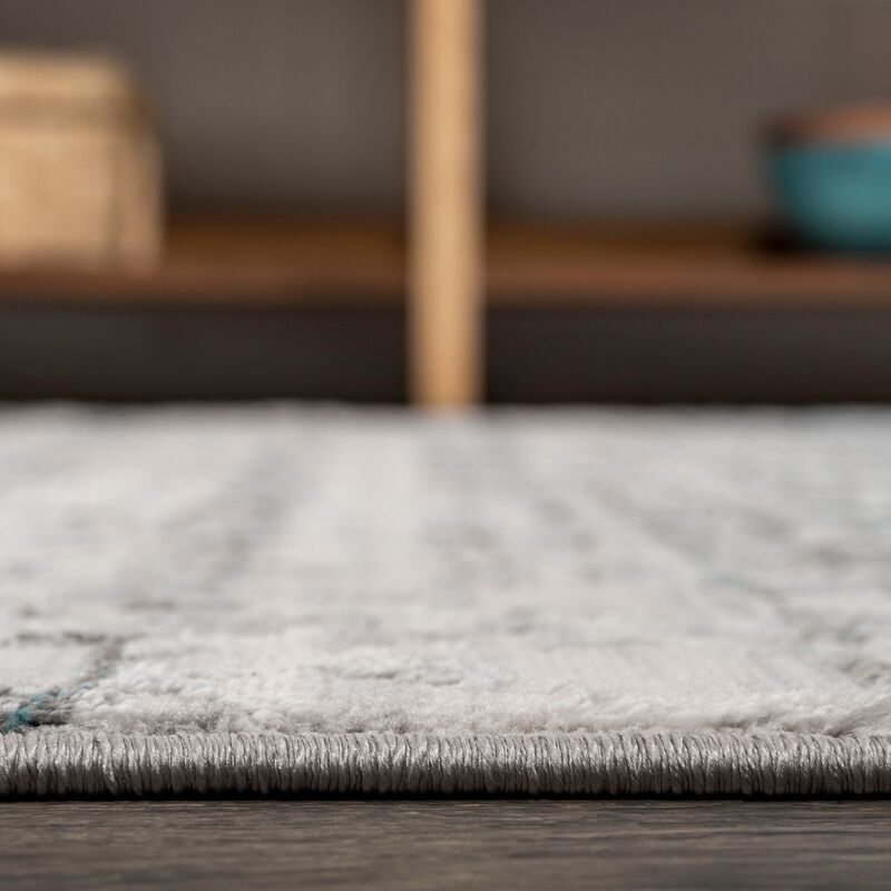 Ancient Faded Trellis Area Rug
