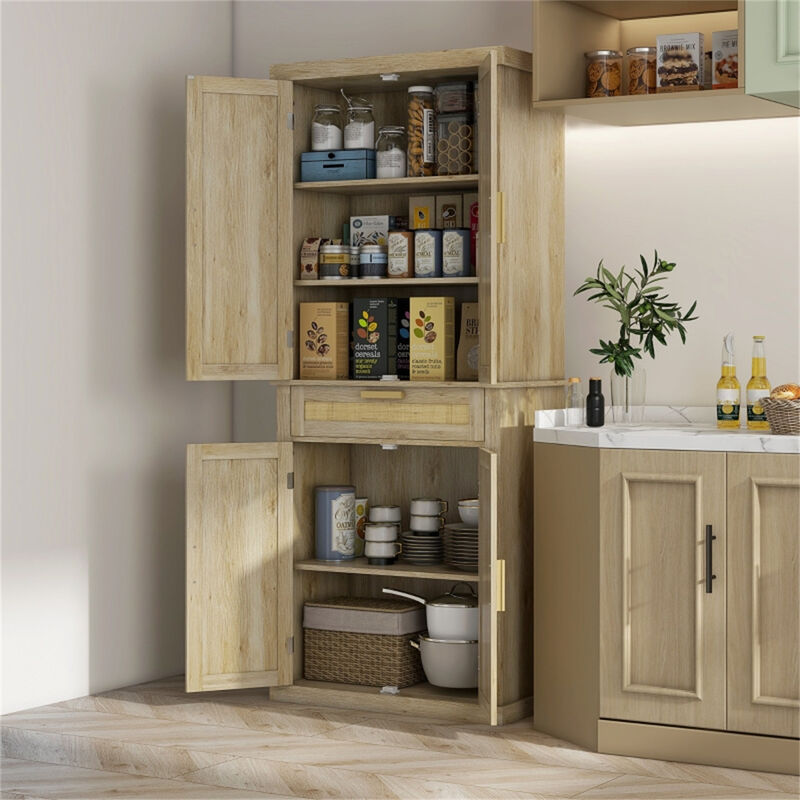 Multi-Functional Kitchen Cart, Storage Cabinet & Sideboard with Wheels