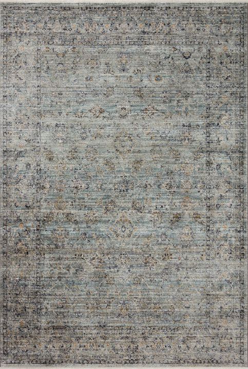 Katherine KES01 Ocean/Gold 3'6" x 5'6" Rug by Jean Stoffer