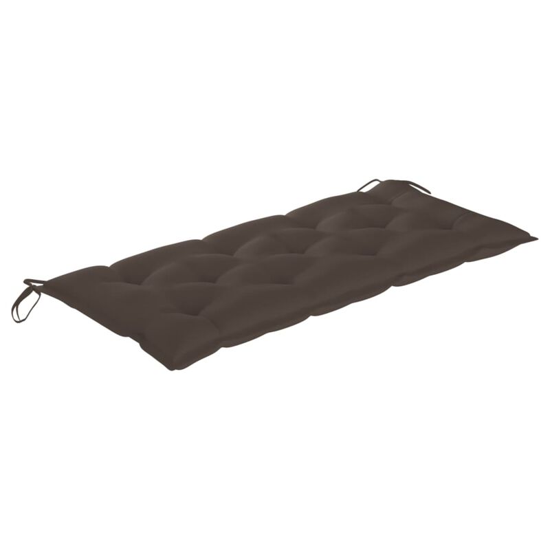 vidaXL Garden Bench with Cushion 47.2" Solid Acacia Wood