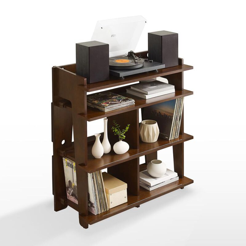 Crosley Brands Soho Record Storage Console Mahogany - Turntable Stand