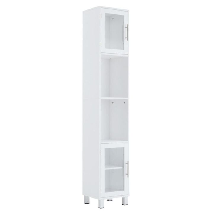 Hivvago 71 Inch Tall Tower Bathroom Storage Cabinet and Organizer Display Shelves for Bedroom