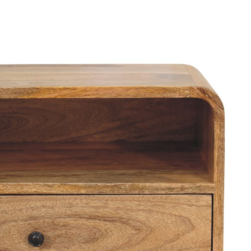Artisan Furniture Solid Wood Avora Wall-Mounted Oak-ish Nightstand