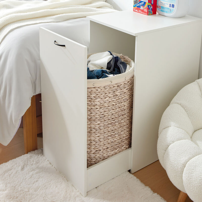 Yak About It® Hidden Laundry College Cabinet - White
