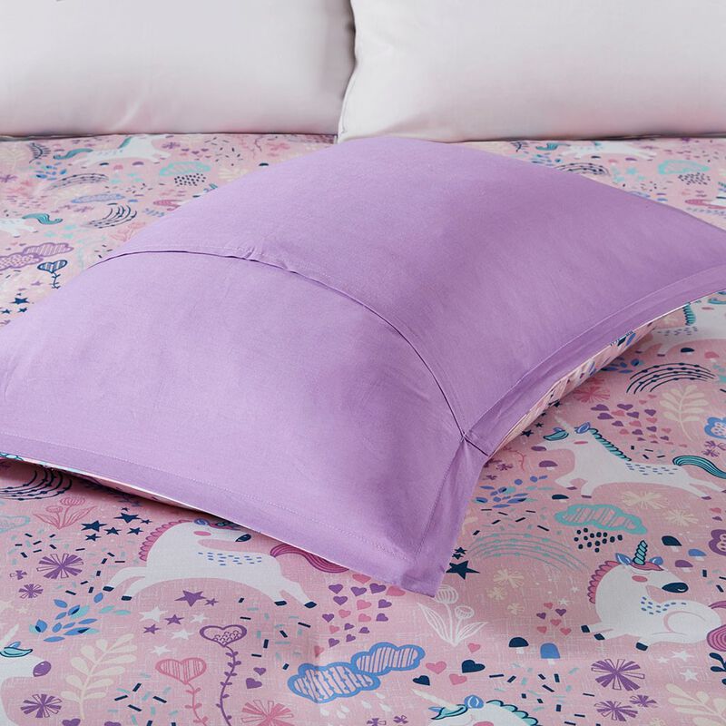 Gracie Mills Glenda Magic Unicorn Cotton Duvet Cover Set