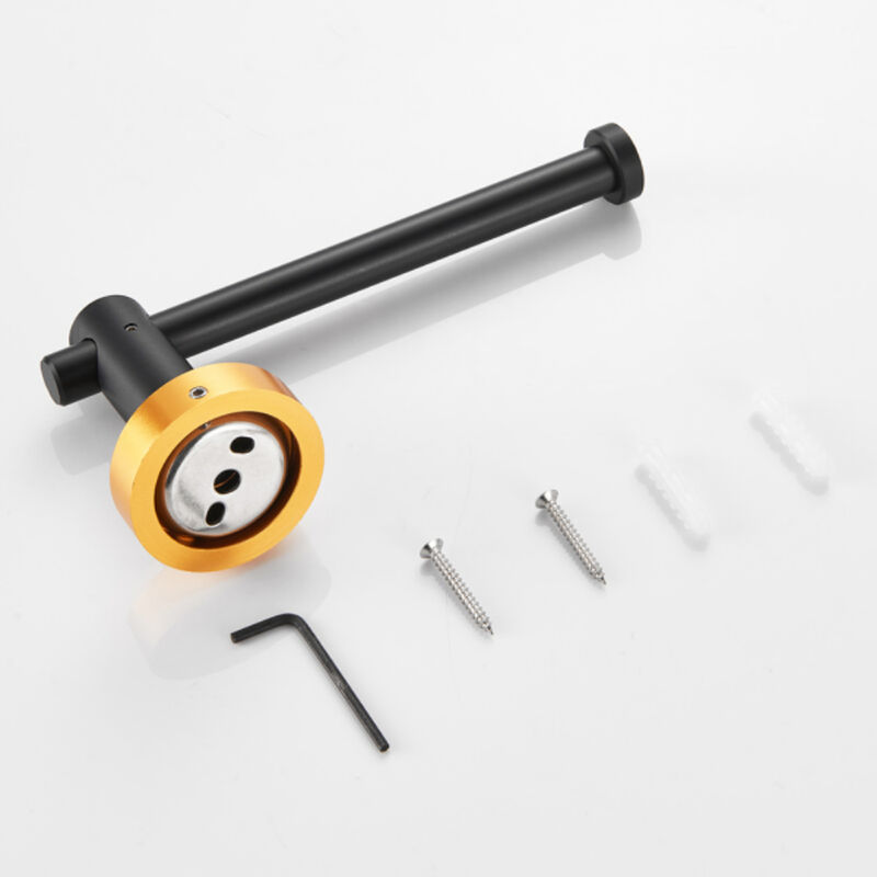 3-Piece Bathroom Hardware Set with Thick Space Aluminum Towel Bars