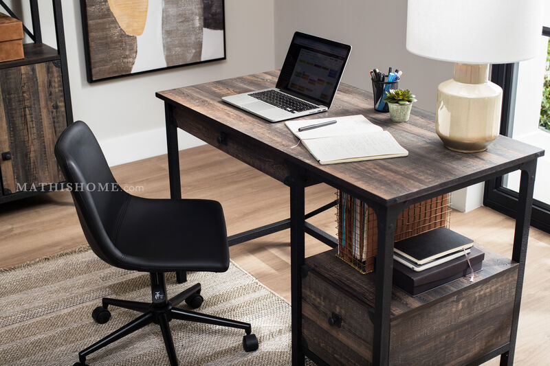 Armless Swivel Desk Chair