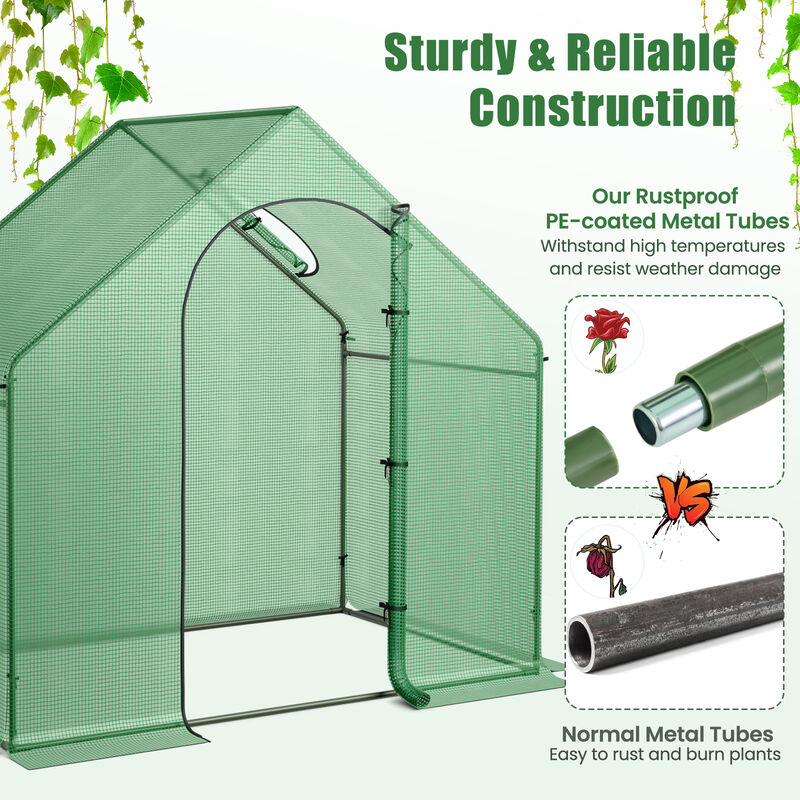 Portable Outdoor Warm House with PE Cover and Roll-up Zippered Door