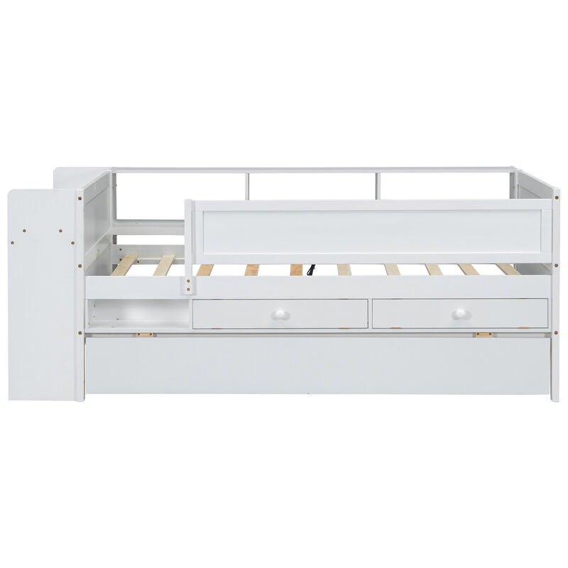 Merax Daybed Bed with Drawers and Trundle