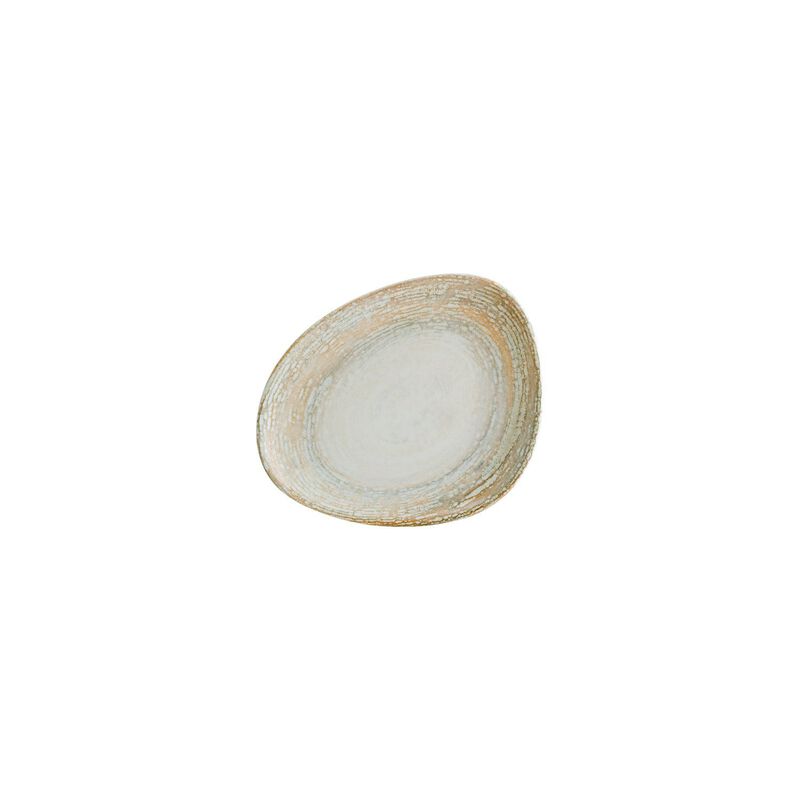 Patera 7.5" x 6" Organic Decorated Porcelain Plate (Set of 4)