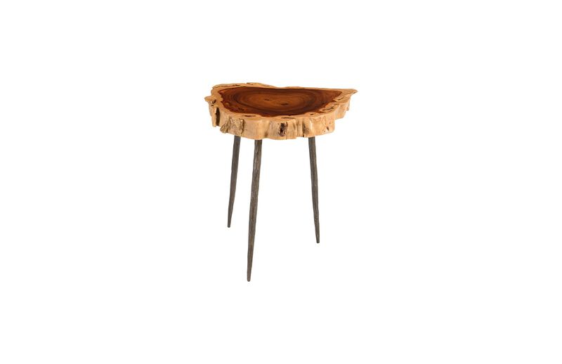 Burled Side Table