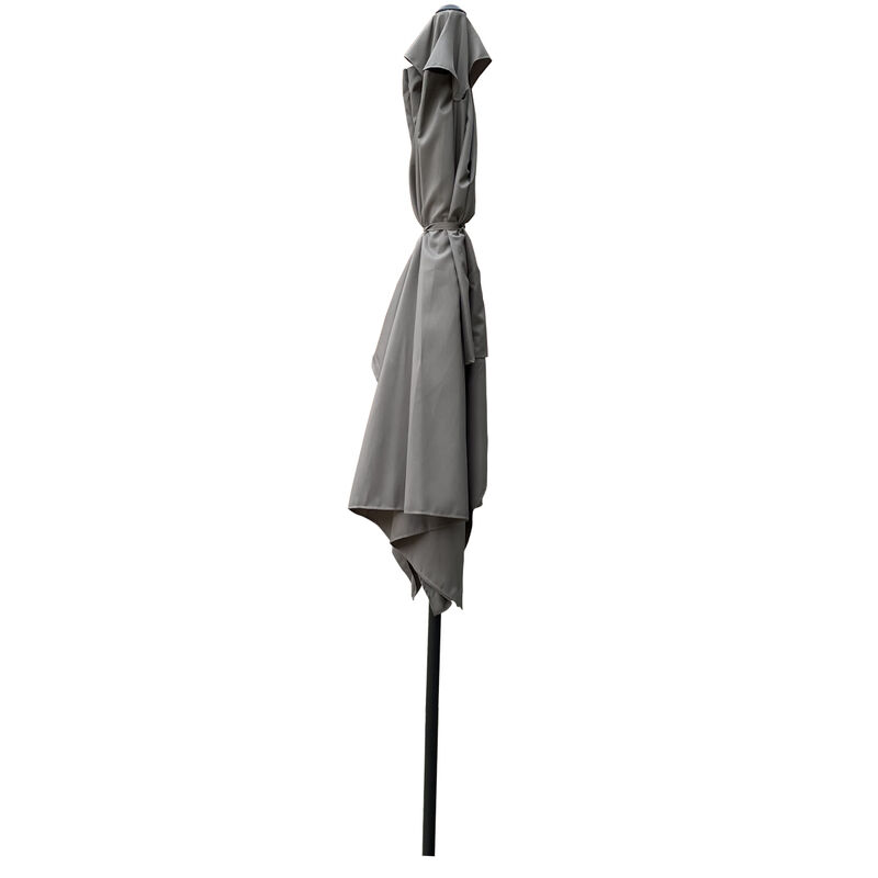 6 X 9FT Patio Umbrella Outdoor Waterproof Umbrella With Crank And Push Button Tilt