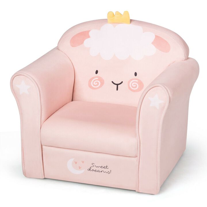 Kids Armrest Couch Upholstered Sofa